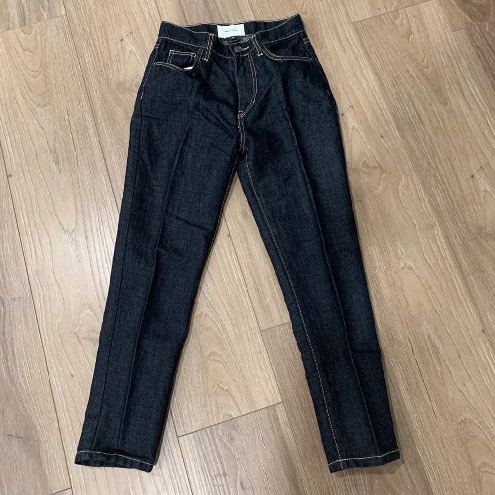 Current/Elliott dark denim straight jeans size 24